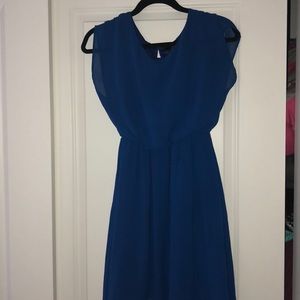 indigo slowly but fitted dress 💙